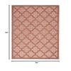 Nourison Home Easy Care Coral Orange 5' x 7' Area Rug - Easy Clean, Non Shedding, Bed Room, Living Room, Dining Room, Kitchen (5' x 7') view 2