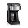 Hamilton Beach Works with Alexa Smart Coffee Maker, Programmable, 12 Cup Capacity, Black and Stainless Steel (49350R) view 1