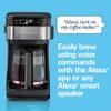 Hamilton Beach Works with Alexa Smart Coffee Maker, Programmable, 12 Cup Capacity, Black and Stainless Steel (49350R) view 2