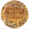 14 Stations & Last Supper Wall Dcor Handmade authentic olive wood plaque carved in the Holy Land of Bethlehem. It displays the last supper view 1