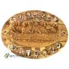 14 Stations & Last Supper Wall Dcor Handmade authentic olive wood plaque carved in the Holy Land of Bethlehem. It displays the last supper view 2