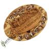 14 Stations & Last Supper Wall Dcor Handmade authentic olive wood plaque carved in the Holy Land of Bethlehem. It displays the last supper view 3