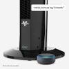 Vornado OSCR37 AE Oscillating Tower Fan and Air Circulator, Works with Alexa, Whole Room, Black, A Certified for Humans Device view 2
