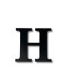 Alphabet Wall Sign Lettering - Decorative 3D Printed Home Sign - Personalize your Living Room and Bedroom Wall - Letter Symbol Wall Decor (H) view 2