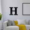 Alphabet Wall Sign Lettering - Decorative 3D Printed Home Sign - Personalize your Living Room and Bedroom Wall - Letter Symbol Wall Decor (H) view 3