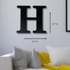 Alphabet Wall Sign Lettering - Decorative 3D Printed Home Sign - Personalize your Living Room and Bedroom Wall - Letter Symbol Wall Decor (H) view 4