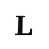 Alphabet Wall Sign Lettering - Decorative 3D Printed Home Sign - Personalize your Living Room and Bedroom Wall - Letter Symbol Wall Decor (L) view 1
