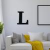 Alphabet Wall Sign Lettering - Decorative 3D Printed Home Sign - Personalize your Living Room and Bedroom Wall - Letter Symbol Wall Decor (L) view 3
