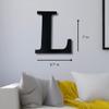 Alphabet Wall Sign Lettering - Decorative 3D Printed Home Sign - Personalize your Living Room and Bedroom Wall - Letter Symbol Wall Decor (L) view 4