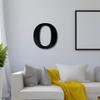 Alphabet Wall Sign Lettering - Decorative 3D Printed Home Sign - Personalize your Living Room and Bedroom Wall - Letter Symbol Wall Decor (O) view 3