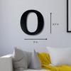 Alphabet Wall Sign Lettering - Decorative 3D Printed Home Sign - Personalize your Living Room and Bedroom Wall - Letter Symbol Wall Decor (O) view 4