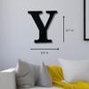 Alphabet Wall Sign Lettering - Decorative 3D Printed Home Sign - Personalize your Living Room and Bedroom Wall - Letter Symbol Wall Decor (Y) view 4