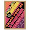 Wee Blue Coo Tunisia Grand Prix 1936 Motor Sport Car Auto Racing Historic Fantasy Races Artwork Framed Wall Art Print A4 view 1