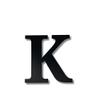 Alphabet Wall Sign Lettering - Decorative 3D Printed Home Sign - Personalize your Living Room and Bedroom Wall - Letter Symbol Wall Decor (K) view 2