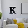 Alphabet Wall Sign Lettering - Decorative 3D Printed Home Sign - Personalize your Living Room and Bedroom Wall - Letter Symbol Wall Decor (K) view 3