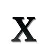 Alphabet Wall Sign Lettering - Decorative 3D Printed Home Sign - Personalize your Living Room and Bedroom Wall - Letter Symbol Wall Decor (X) view 2