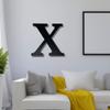 Alphabet Wall Sign Lettering - Decorative 3D Printed Home Sign - Personalize your Living Room and Bedroom Wall - Letter Symbol Wall Decor (X) view 3