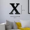 Alphabet Wall Sign Lettering - Decorative 3D Printed Home Sign - Personalize your Living Room and Bedroom Wall - Letter Symbol Wall Decor (X) view 4