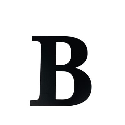 Alphabet Wall Sign Lettering - Decorative 3D Printed Home Sign - Personalize your Living Room and Bedroom Wall - Letter Symbol Wall Decor (B)