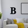 Alphabet Wall Sign Lettering - Decorative 3D Printed Home Sign - Personalize your Living Room and Bedroom Wall - Letter Symbol Wall Decor (B) view 3