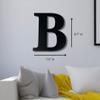 Alphabet Wall Sign Lettering - Decorative 3D Printed Home Sign - Personalize your Living Room and Bedroom Wall - Letter Symbol Wall Decor (B) view 4
