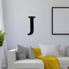 Alphabet Wall Sign Lettering - Decorative 3D Printed Home Sign - Personalize your Living Room and Bedroom Wall - Letter Symbol Wall Decor (J) view 3