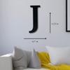 Alphabet Wall Sign Lettering - Decorative 3D Printed Home Sign - Personalize your Living Room and Bedroom Wall - Letter Symbol Wall Decor (J) view 4