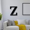 Alphabet Wall Sign Lettering - Decorative 3D Printed Home Sign - Personalize your Living Room and Bedroom Wall - Letter Symbol Wall Decor (Z) view 3