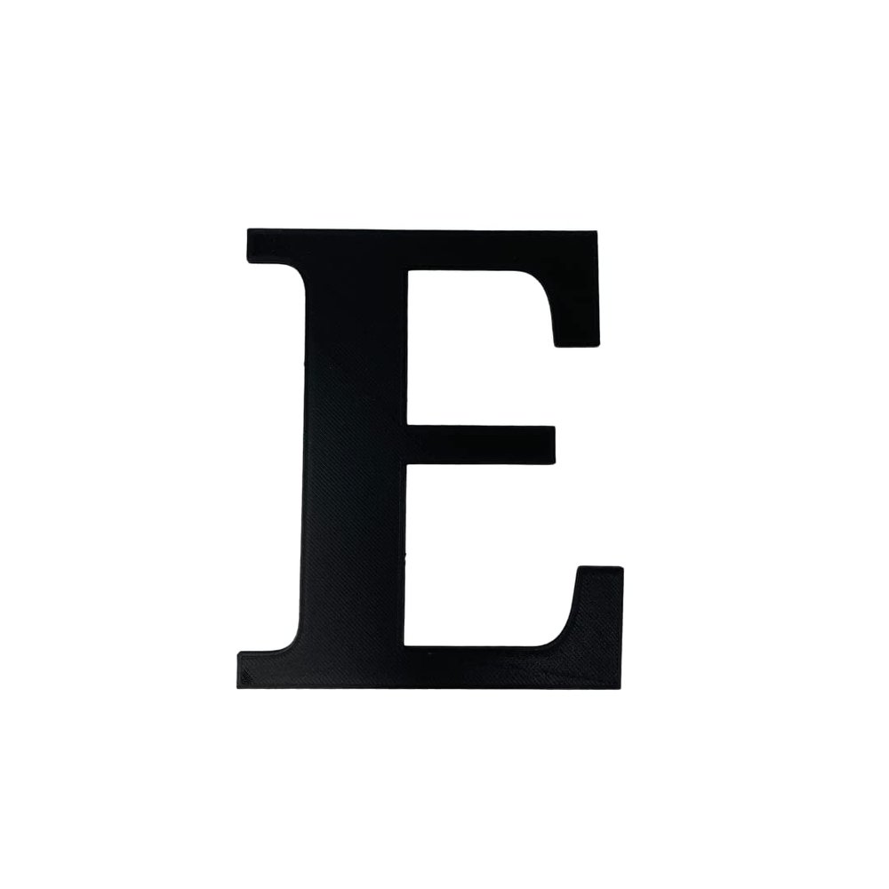 Alphabet Wall Sign Lettering - Decorative 3D Printed Home Sign - Personalize your Living Room and Bedroom Wall - Letter Symbol Wall Decor (E)