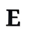 Alphabet Wall Sign Lettering - Decorative 3D Printed Home Sign - Personalize your Living Room and Bedroom Wall - Letter Symbol Wall Decor (E) view 2