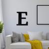 Alphabet Wall Sign Lettering - Decorative 3D Printed Home Sign - Personalize your Living Room and Bedroom Wall - Letter Symbol Wall Decor (E) view 3