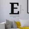 Alphabet Wall Sign Lettering - Decorative 3D Printed Home Sign - Personalize your Living Room and Bedroom Wall - Letter Symbol Wall Decor (E) view 4