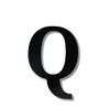 Alphabet Wall Sign Lettering - Decorative 3D Printed Home Sign - Personalize your Living Room and Bedroom Wall - Letter Symbol Wall Decor (Q) view 2