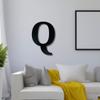 Alphabet Wall Sign Lettering - Decorative 3D Printed Home Sign - Personalize your Living Room and Bedroom Wall - Letter Symbol Wall Decor (Q) view 3