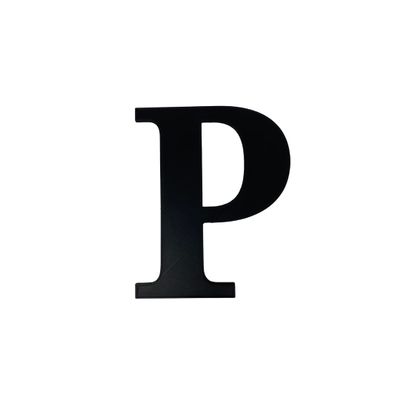 Alphabet Wall Sign Lettering - Decorative 3D Printed Home Sign - Personalize your Living Room and Bedroom Wall - Letter Symbol Wall Decor (P)