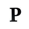 Alphabet Wall Sign Lettering - Decorative 3D Printed Home Sign - Personalize your Living Room and Bedroom Wall - Letter Symbol Wall Decor (P) view 1