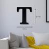 Alphabet Wall Sign Lettering - Decorative 3D Printed Home Sign - Personalize your Living Room and Bedroom Wall - Letter Symbol Wall Decor (T) view 4