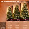 Brizled Silver Snowflake Tree Topper, 9" Christmas Tree Topper with 10 Warm White Lights, 120V UL Certified Christmas Tree Star Topper, Glitter Snowflake Treetop for Christmas Tree Party Home Decor view 3