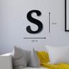 Alphabet Wall Sign Lettering - Decorative 3D Printed Home Sign - Personalize your Living Room and Bedroom Wall - Letter Symbol Wall Decor (S) view 4