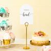 Crisky Arch Design Table Number Cards for Wedding, Anniversary, Birthday, Bridal Shower Party. Black Double-Sided Design 4 x 6 Inch Number One - Thirty & Head Table. view 2