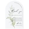 Crisky Arch Design Greenery Thank You Place Setting Cards, 50 Pcs, Chic and Elegant Wedding Table Centerpieces and Decorations, 4 x 6 inch view 1