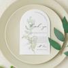 Crisky Arch Design Greenery Thank You Place Setting Cards, 50 Pcs, Chic and Elegant Wedding Table Centerpieces and Decorations, 4 x 6 inch view 2