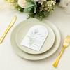 Crisky Arch Design Greenery Thank You Place Setting Cards, 50 Pcs, Chic and Elegant Wedding Table Centerpieces and Decorations, 4 x 6 inch view 3