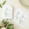 Crisky Arch Design Greenery Thank You Place Setting Cards, 50 Pcs, Chic and Elegant Wedding Table Centerpieces and Decorations, 4 x 6 inch view 4