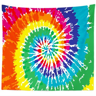BELECO Tie Dye Tapestries Wall Hanging 80x60 Inch Colorful Rainbow Spiral Tie Dye Art Wall Decor Paint Splatter Pattern Tie Dye Party Decorations Hippie Tapestry for Bedroom Living Room Dorm Decor