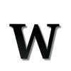 Alphabet Wall Sign Lettering - Decorative 3D Printed Home Sign - Personalize your Living Room and Bedroom Wall - Letter Symbol Wall Decor (W) view 2