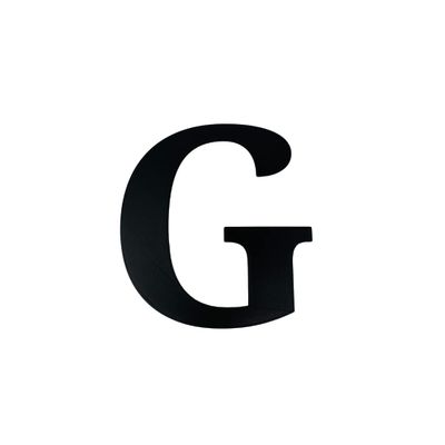 Alphabet Wall Sign Lettering - Decorative 3D Printed Home Sign - Personalize your Living Room and Bedroom Wall - Letter Symbol Wall Decor (G)
