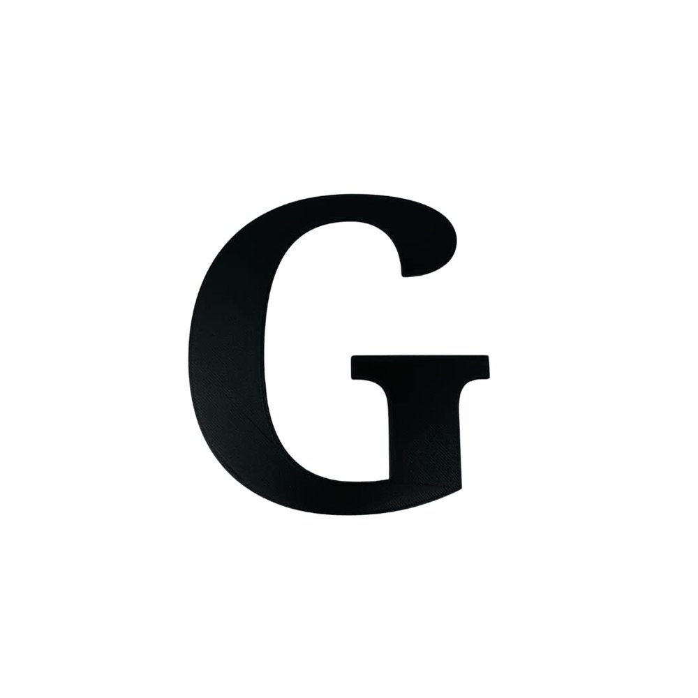 Alphabet Wall Sign Lettering - Decorative 3D Printed Home Sign - Personalize your Living Room and Bedroom Wall - Letter Symbol Wall Decor (G)