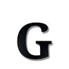 Alphabet Wall Sign Lettering - Decorative 3D Printed Home Sign - Personalize your Living Room and Bedroom Wall - Letter Symbol Wall Decor (G) view 2