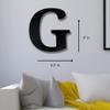 Alphabet Wall Sign Lettering - Decorative 3D Printed Home Sign - Personalize your Living Room and Bedroom Wall - Letter Symbol Wall Decor (G) view 4